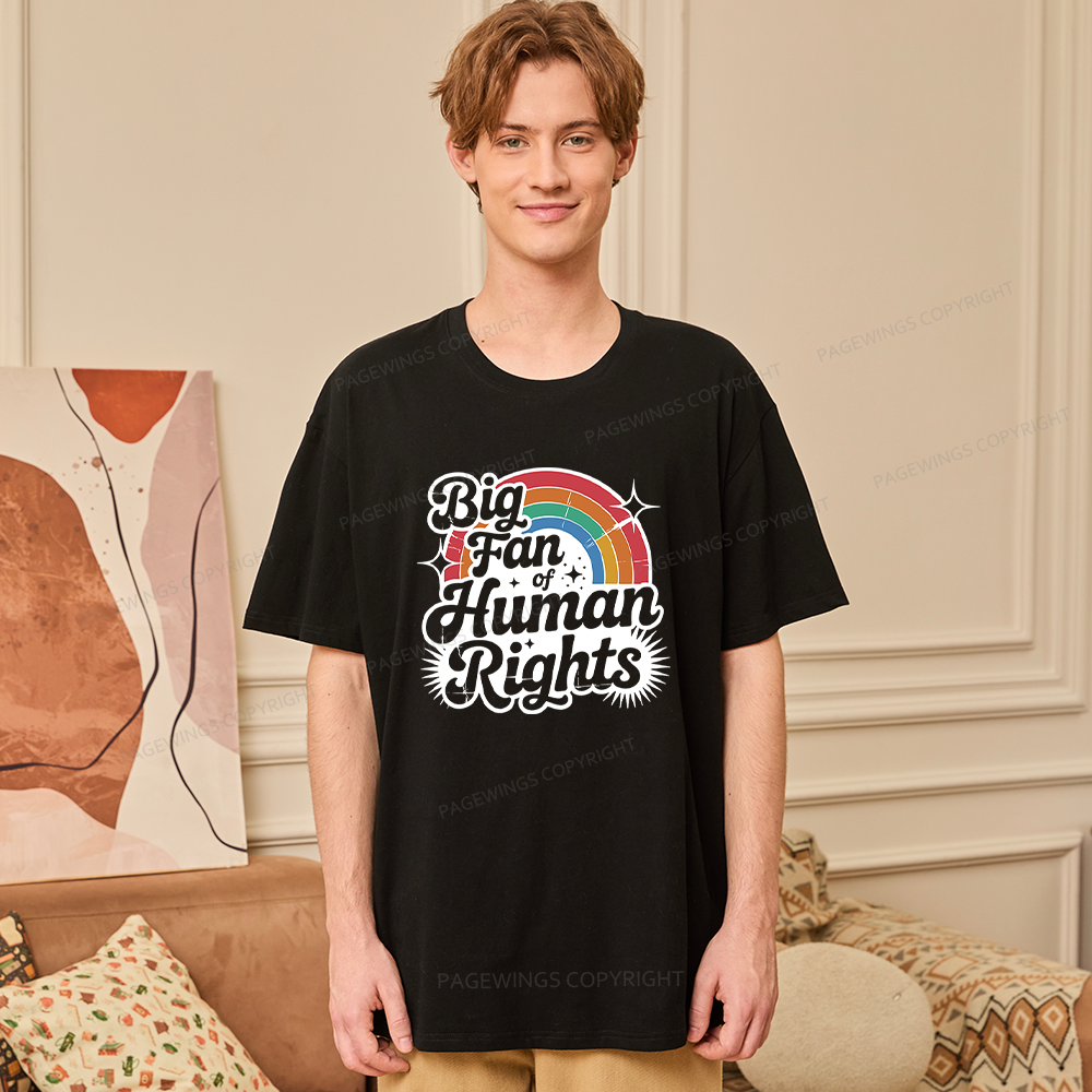 Pagewings Big Fan of Human Rights Bookish Unisex Classic T-shirt