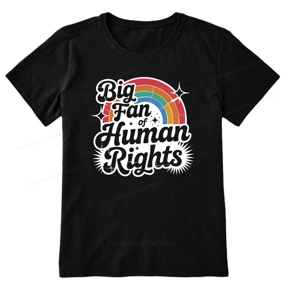 Pagewings Big Fan of Human Rights Bookish Unisex Classic T-shirt
