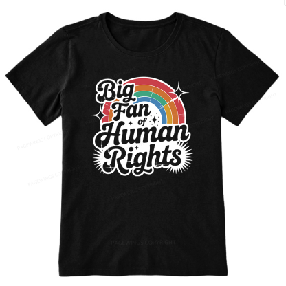 Pagewings Big Fan of Human Rights Bookish Unisex Classic T-shirt