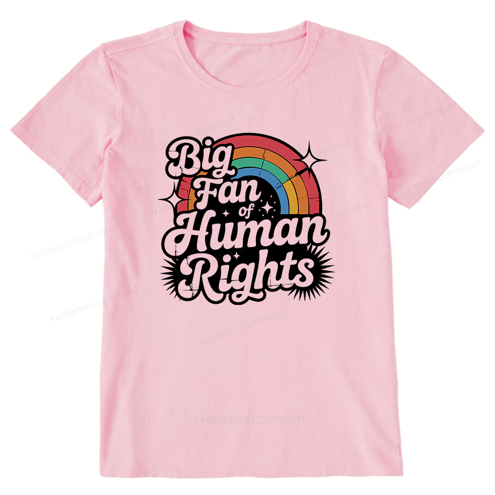 Pagewings Big Fan of Human Rights Bookish Unisex Classic T-shirt