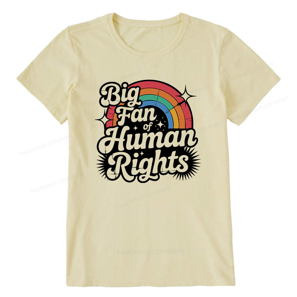 Pagewings Big Fan of Human Rights Bookish Unisex Classic T-shirt