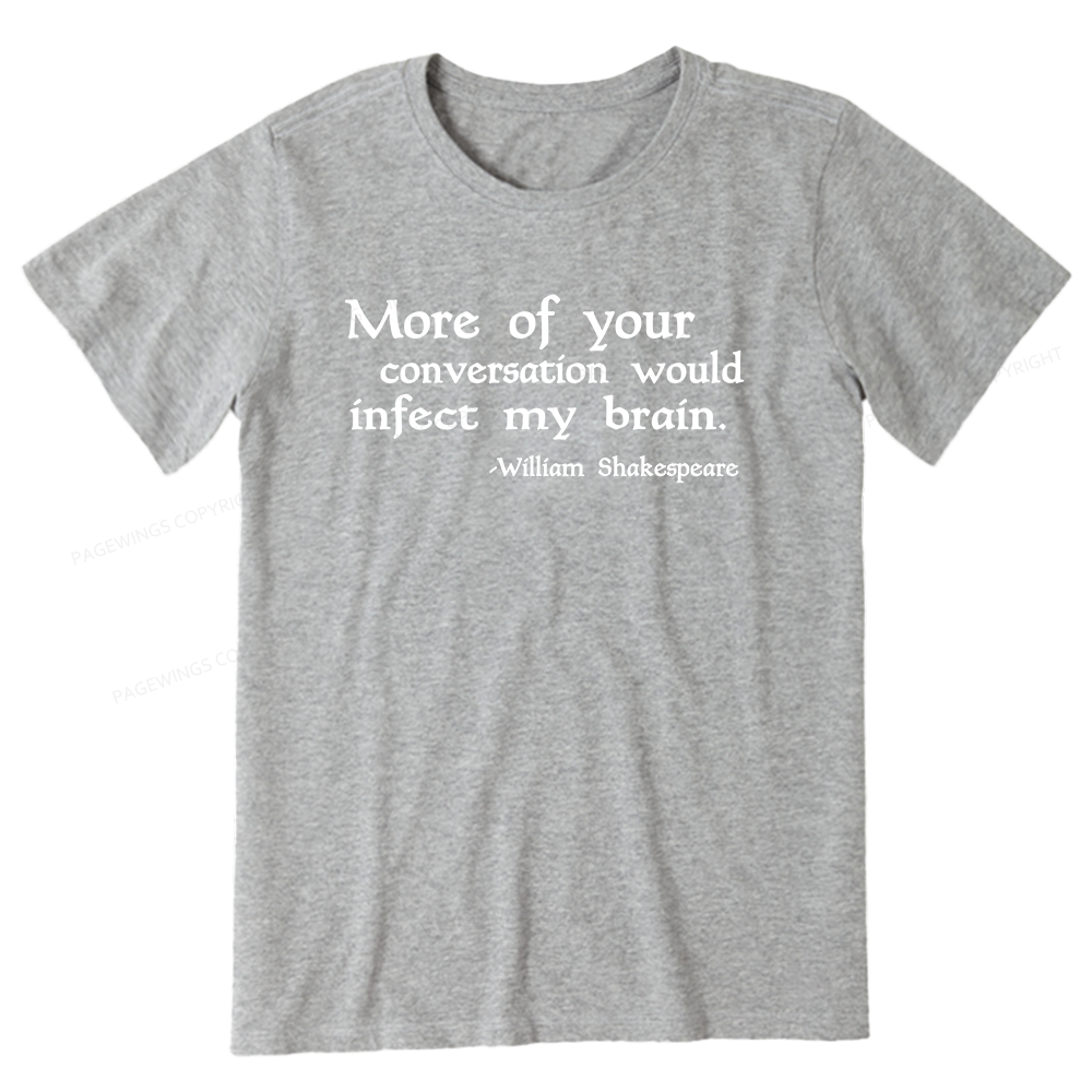 Pagewings Infect My Brain Bookish Unisex Classic T-shirt