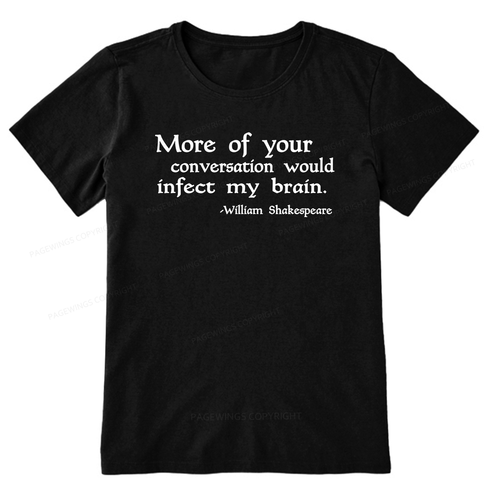 Pagewings Infect My Brain Bookish Unisex Classic T-shirt