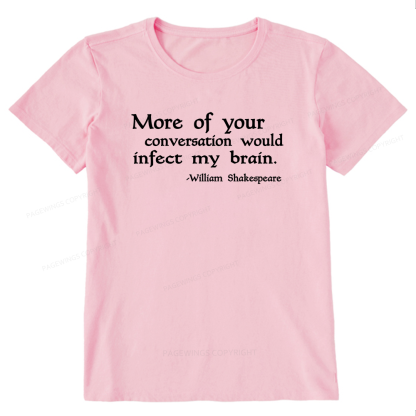 Pagewings Infect My Brain Bookish Unisex Classic T-shirt