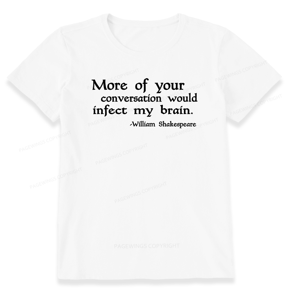 Pagewings Infect My Brain Bookish Unisex Classic T-shirt