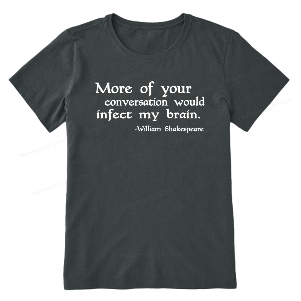 Pagewings Infect My Brain Bookish Unisex Classic T-shirt