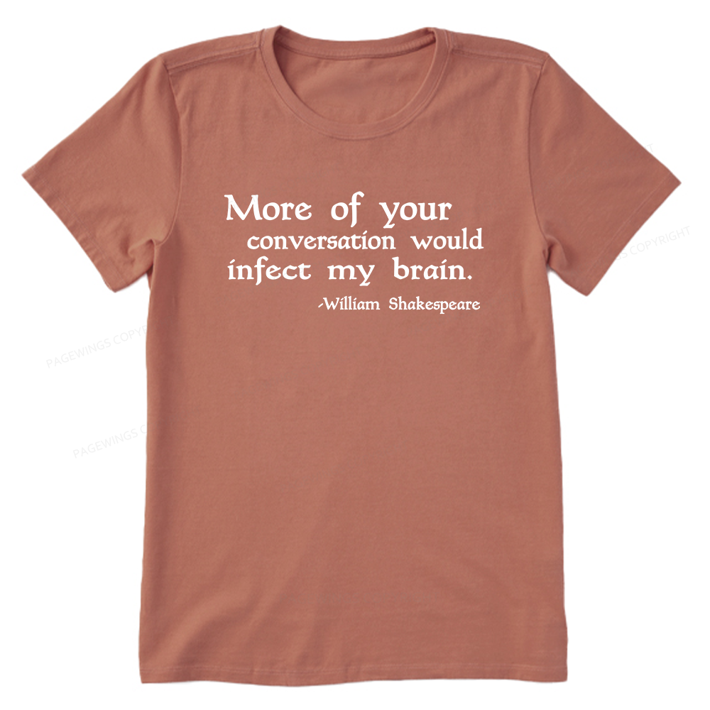 Pagewings Infect My Brain Bookish Unisex Classic T-shirt
