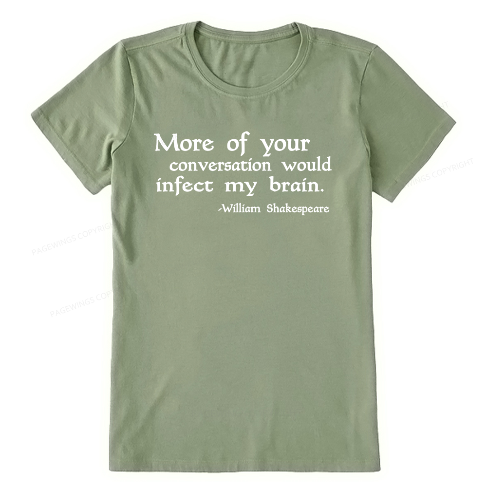 Pagewings Infect My Brain Bookish Unisex Classic T-shirt
