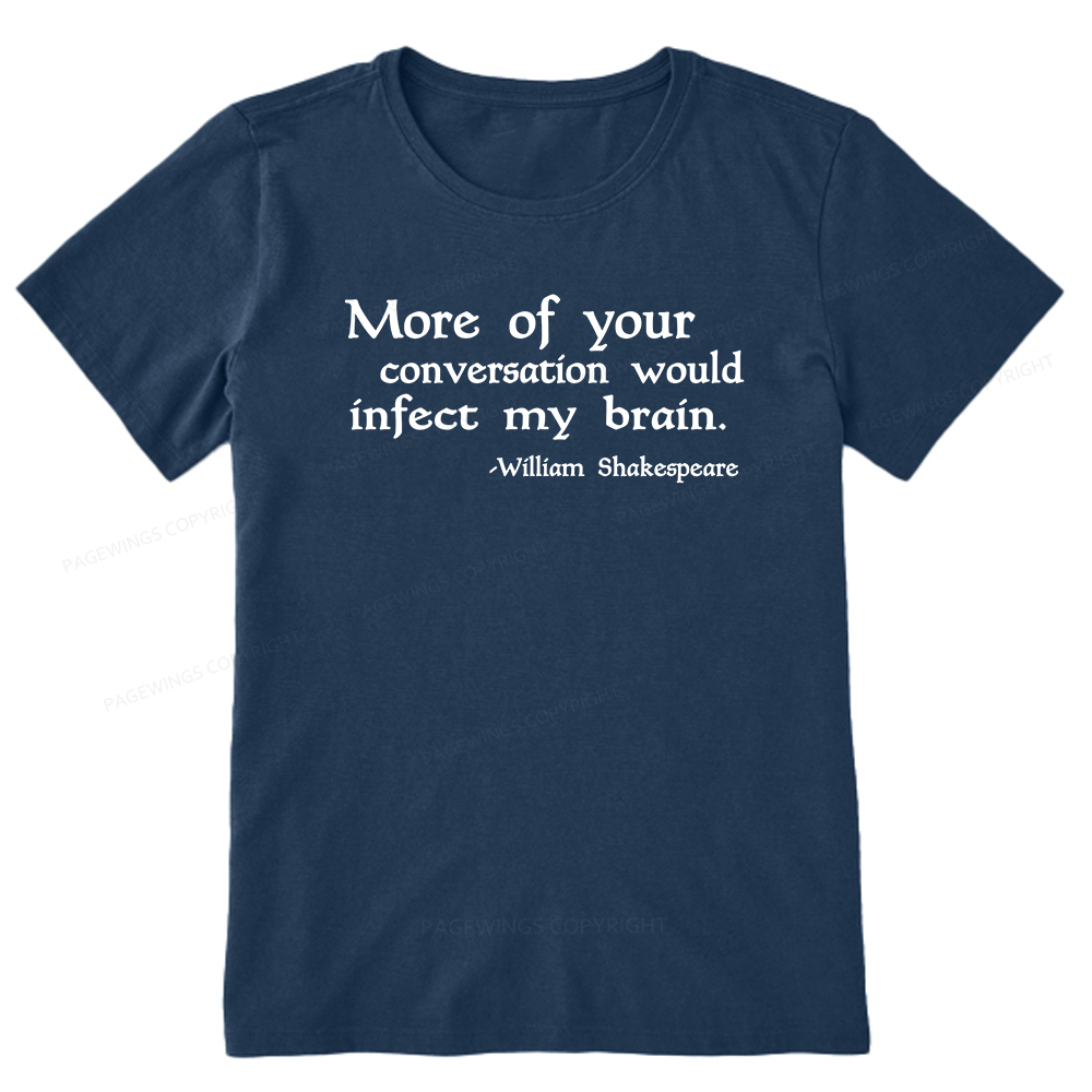 Pagewings Infect My Brain Bookish Unisex Classic T-shirt