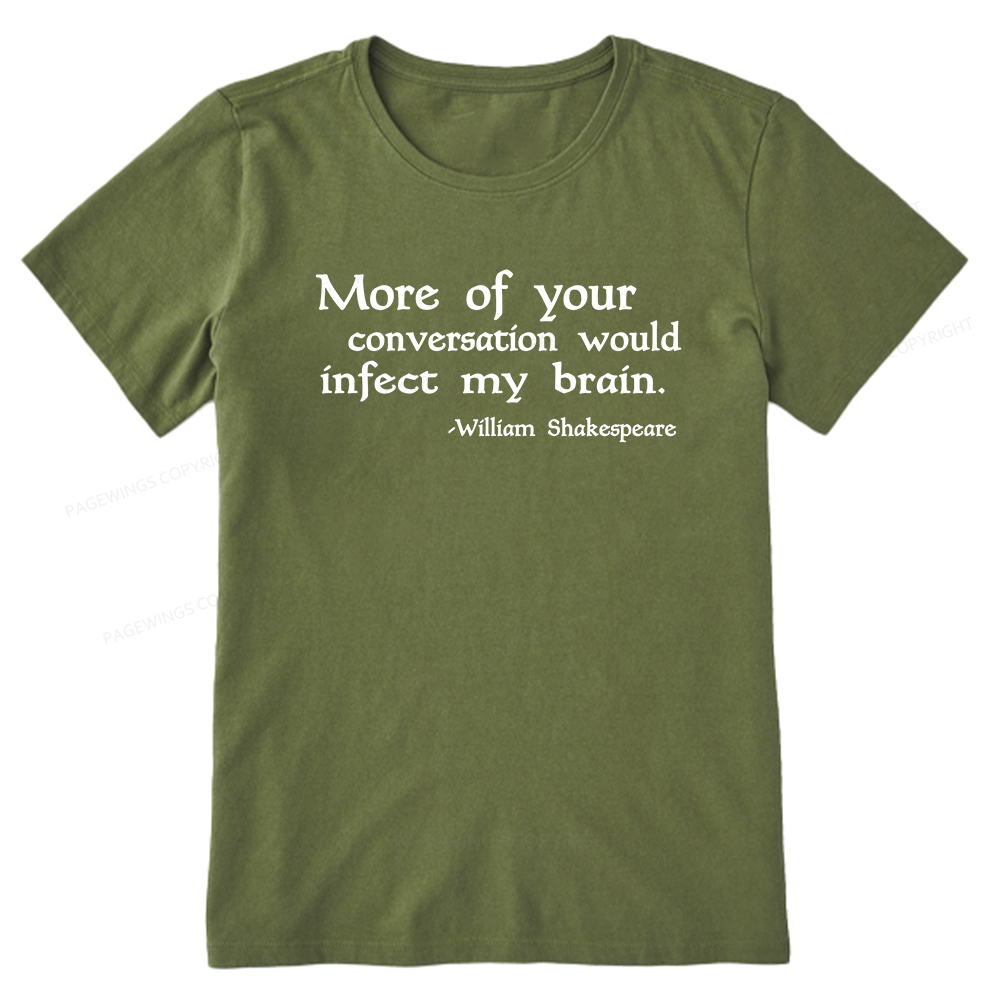 Pagewings Infect My Brain Bookish Unisex Classic T-shirt