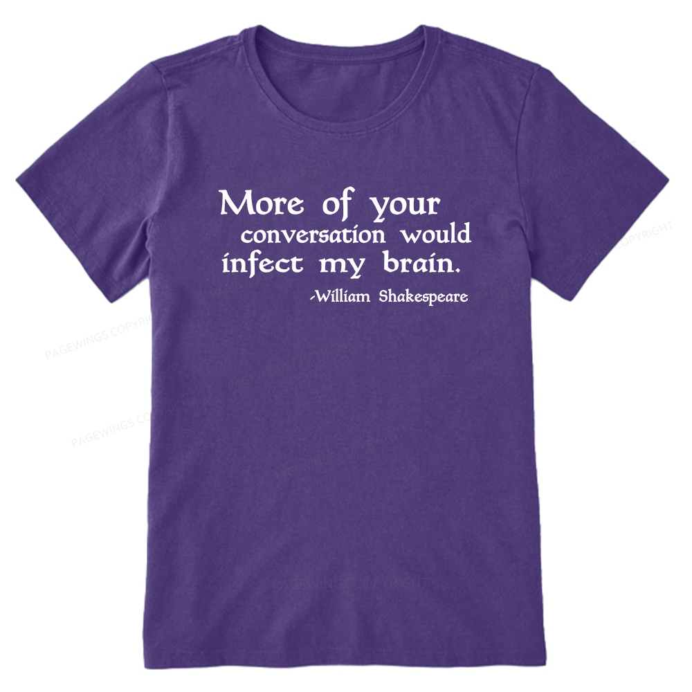Pagewings Infect My Brain Bookish Unisex Classic T-shirt