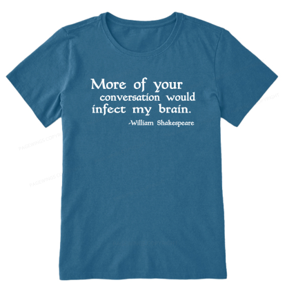 Pagewings Infect My Brain Bookish Unisex Classic T-shirt