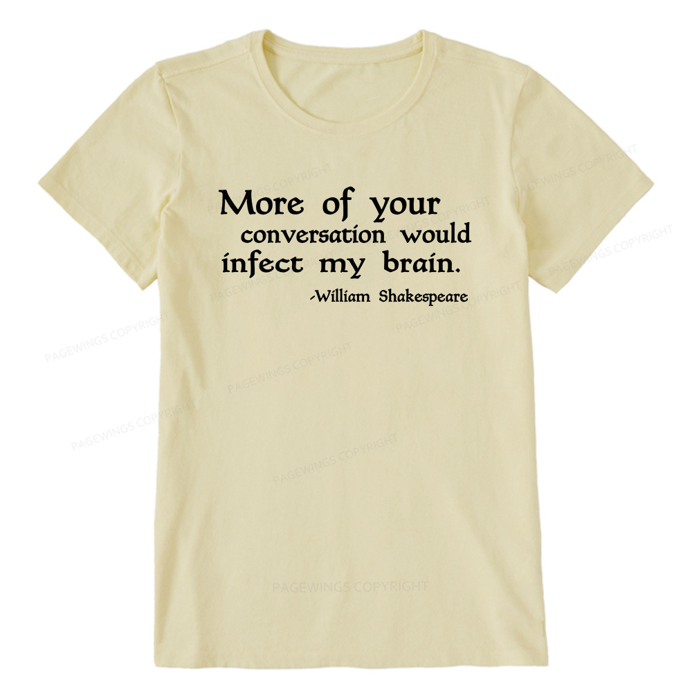 Pagewings Infect My Brain Bookish Unisex Classic T-shirt