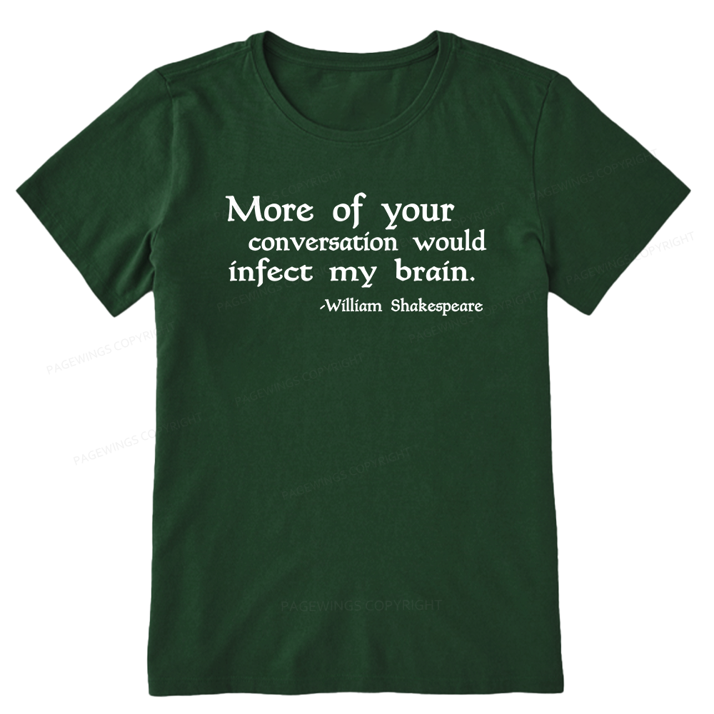 Pagewings Infect My Brain Bookish Unisex Classic T-shirt