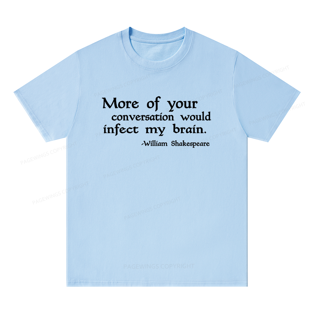 Pagewings Infect My Brain Bookish Unisex Classic T-shirt