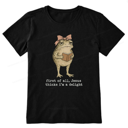 Pagewings Jesus Thinks I'm A Delight Bookish Unisex Classic T-shirt