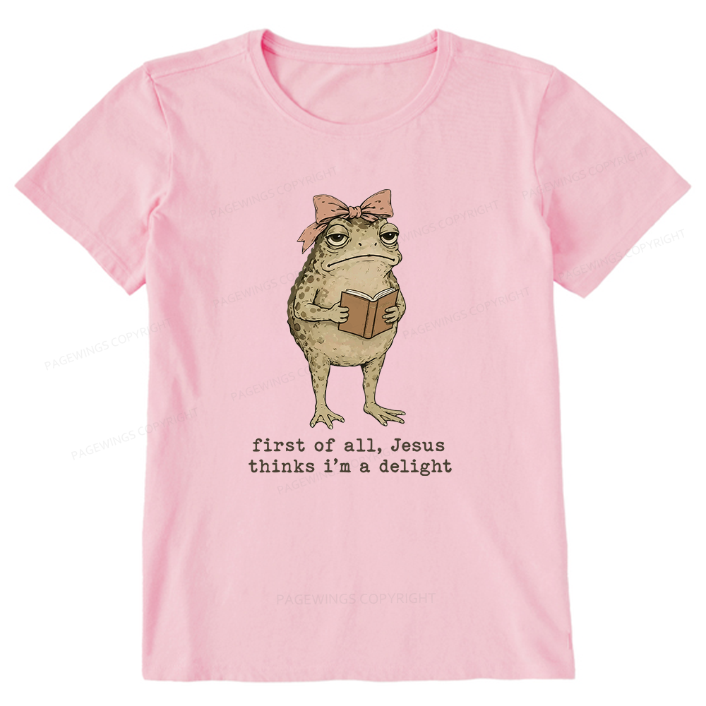 Pagewings Jesus Thinks I'm A Delight Bookish Unisex Classic T-shirt