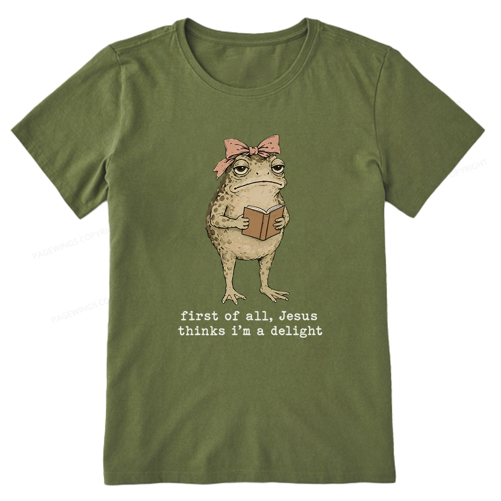 Pagewings Jesus Thinks I'm A Delight Bookish Unisex Classic T-shirt