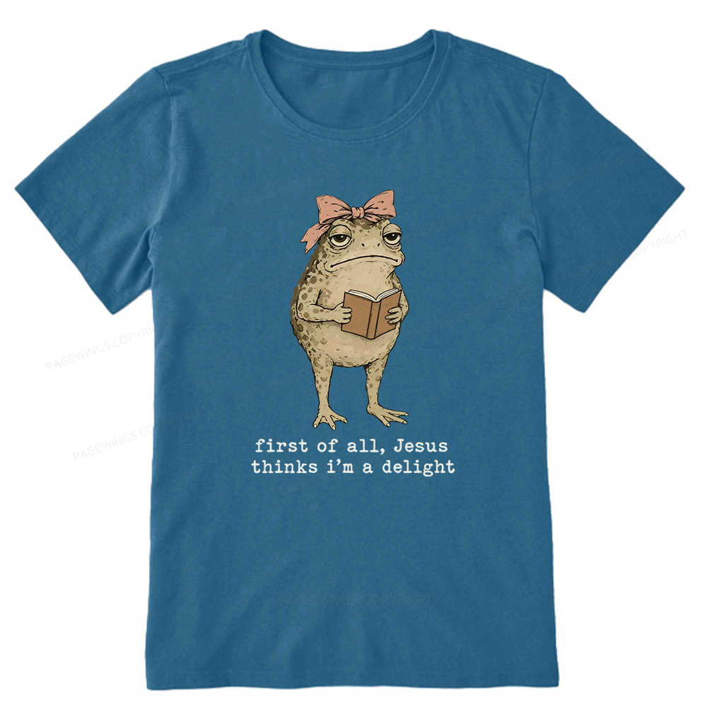 Pagewings Jesus Thinks I'm A Delight Bookish Unisex Classic T-shirt