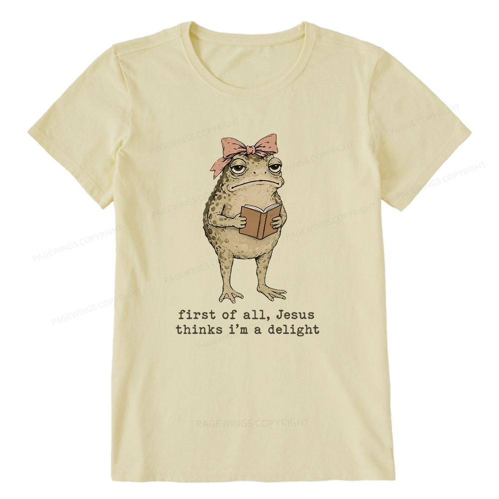 Pagewings Jesus Thinks I'm A Delight Bookish Unisex Classic T-shirt
