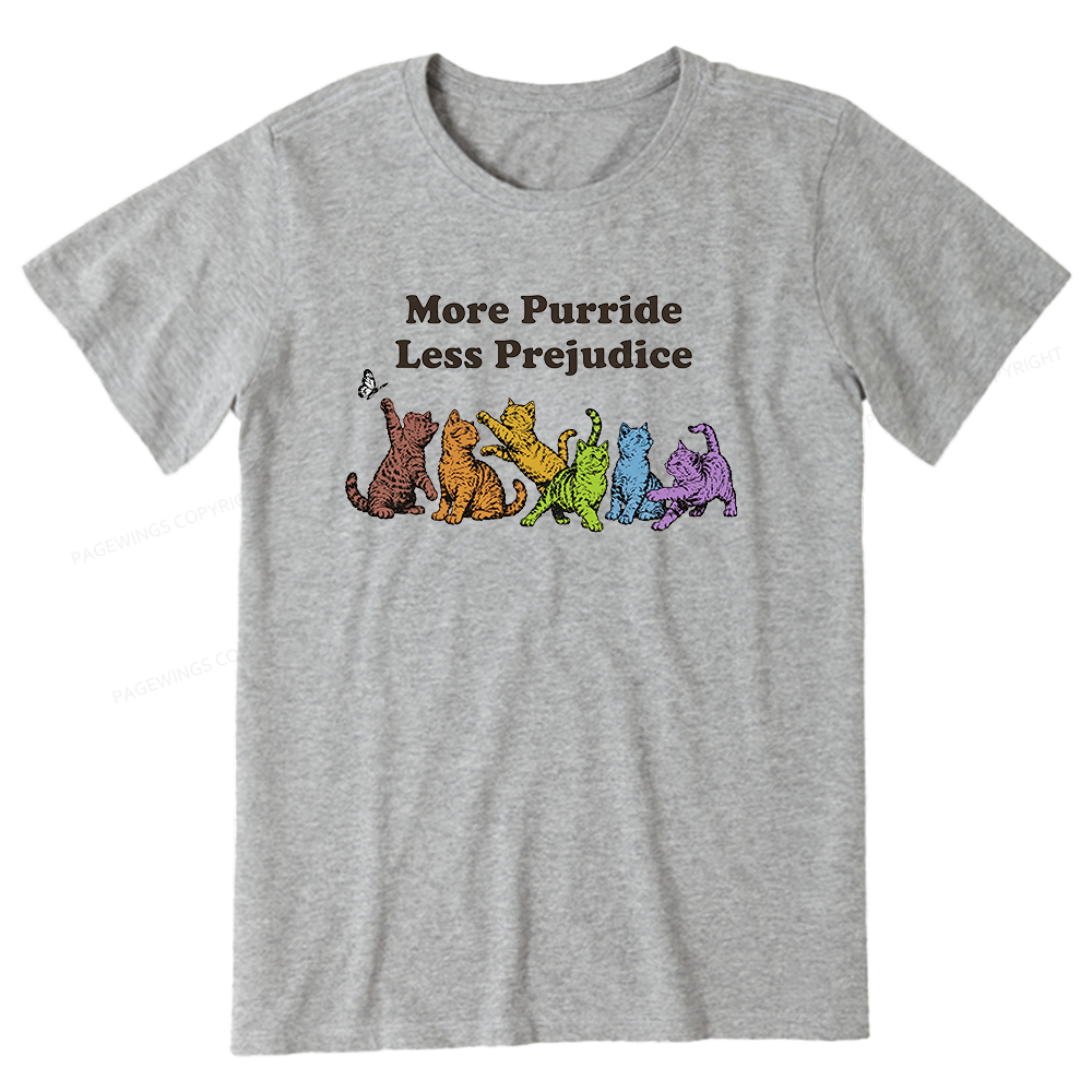 Pagewings More Purride Less Prejudice Bookish Unisex Classic T-shirt