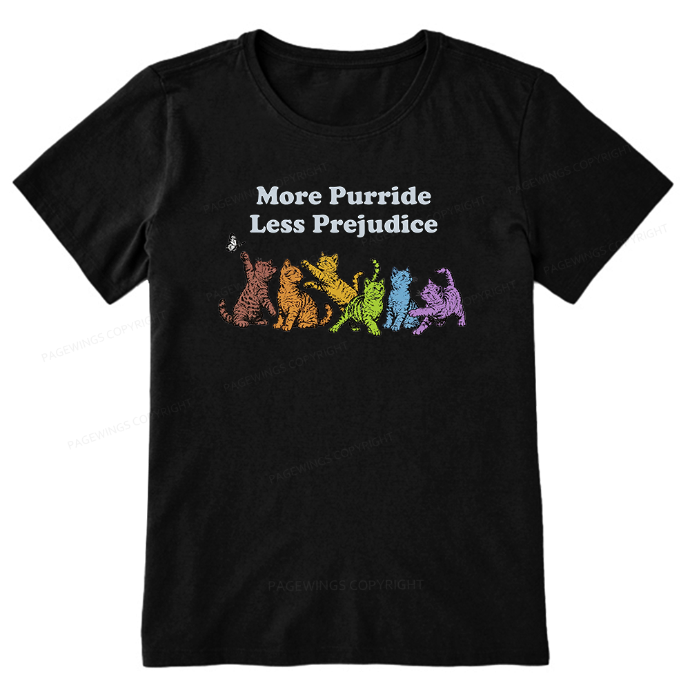 Pagewings More Purride Less Prejudice Bookish Unisex Classic T-shirt