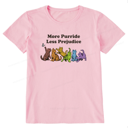 Pagewings More Purride Less Prejudice Bookish Unisex Classic T-shirt
