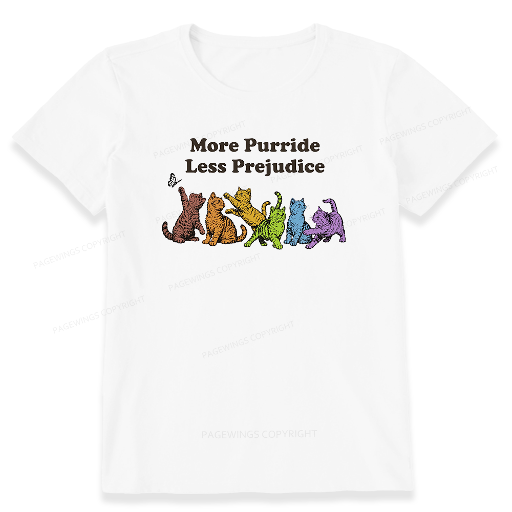 Pagewings More Purride Less Prejudice Bookish Unisex Classic T-shirt