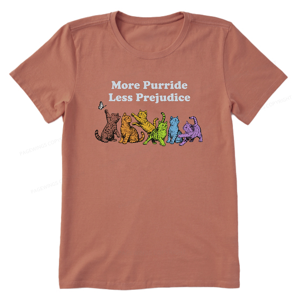 Pagewings More Purride Less Prejudice Bookish Unisex Classic T-shirt