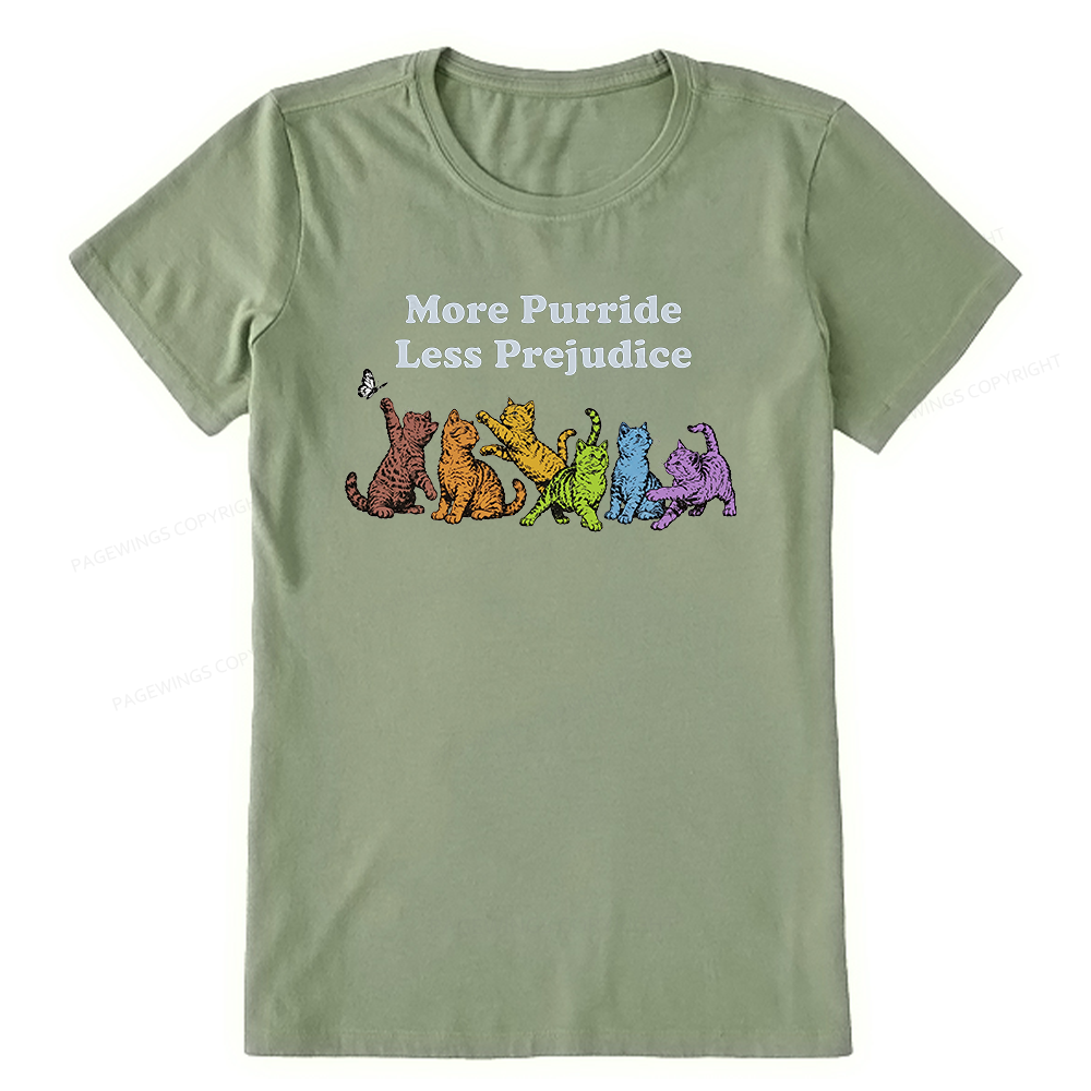 Pagewings More Purride Less Prejudice Bookish Unisex Classic T-shirt