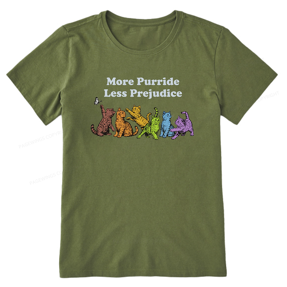 Pagewings More Purride Less Prejudice Bookish Unisex Classic T-shirt