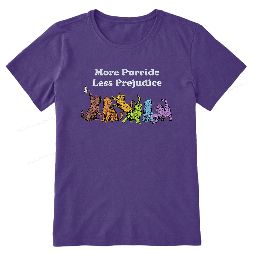 Pagewings More Purride Less Prejudice Bookish Unisex Classic T-shirt