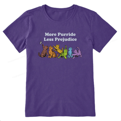 Pagewings More Purride Less Prejudice Bookish Unisex Classic T-shirt