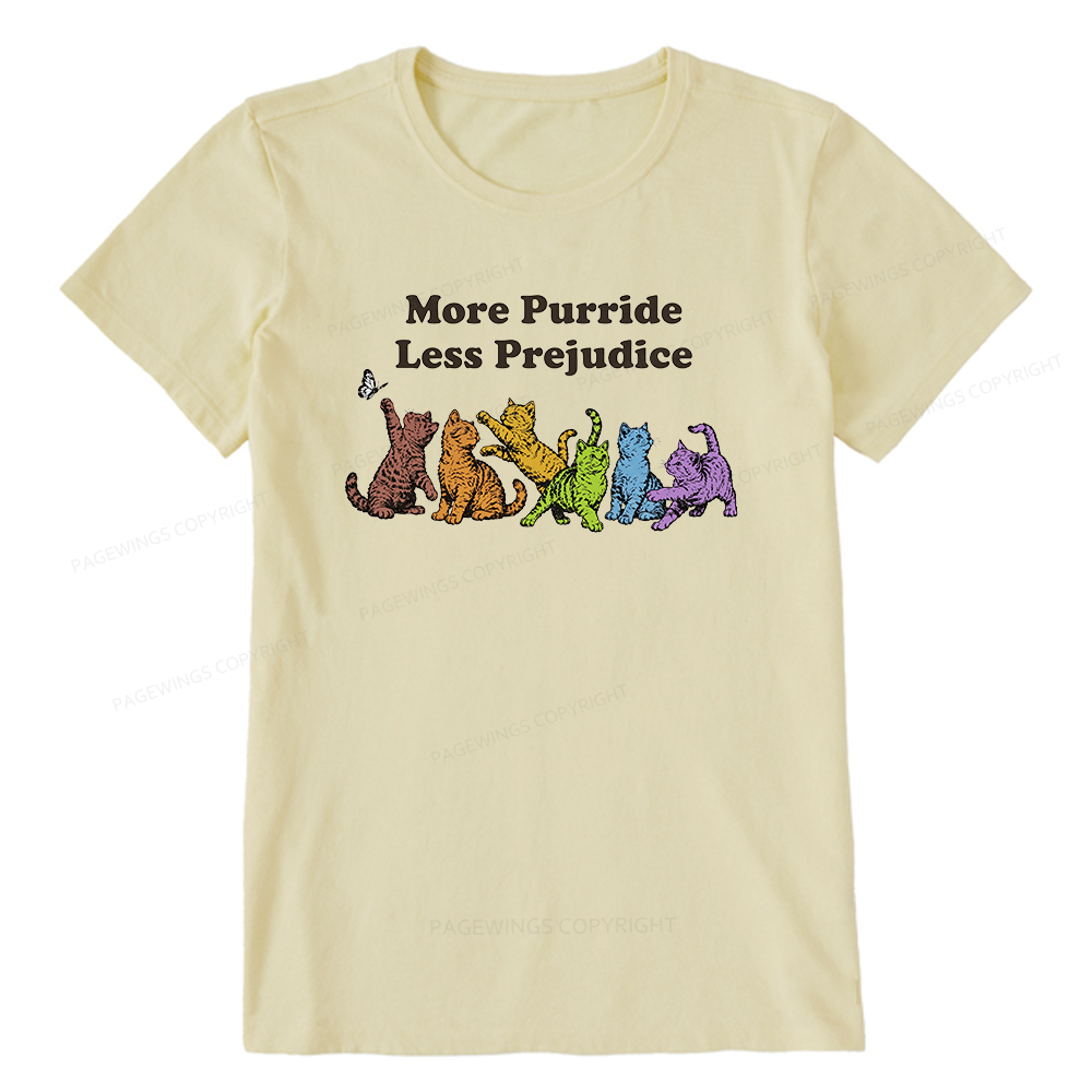 Pagewings More Purride Less Prejudice Bookish Unisex Classic T-shirt