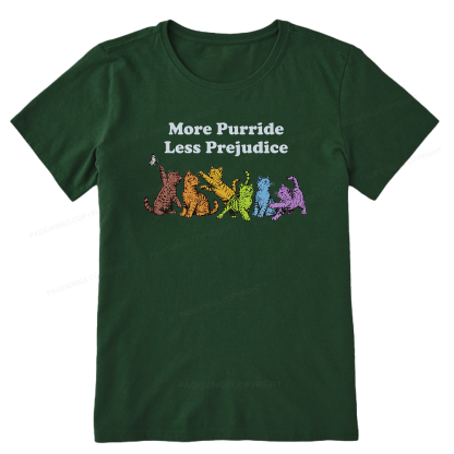Pagewings More Purride Less Prejudice Bookish Unisex Classic T-shirt