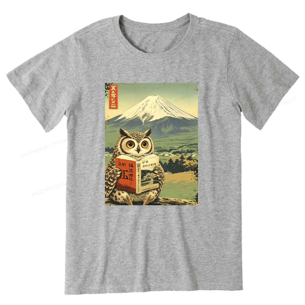 Pagewings Owl Book Bookish Unisex Classic T-shirt