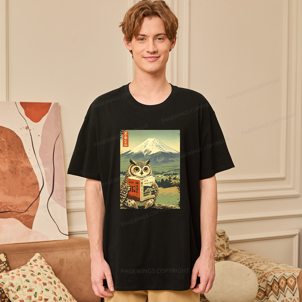 Pagewings Owl Book Bookish Unisex Classic T-shirt