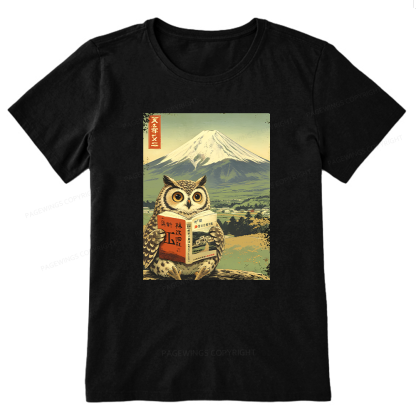 Pagewings Owl Book Bookish Unisex Classic T-shirt