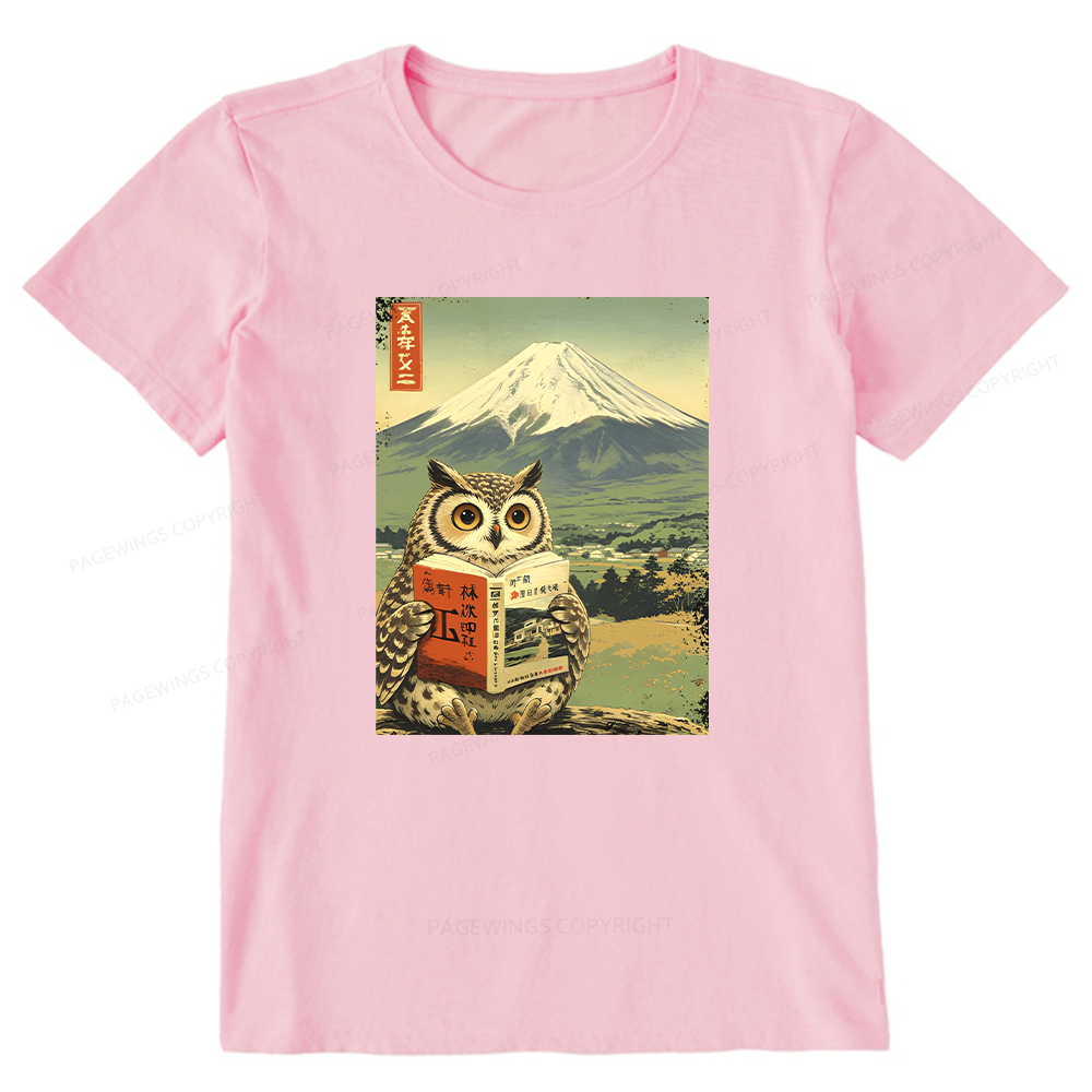 Pagewings Owl Book Bookish Unisex Classic T-shirt