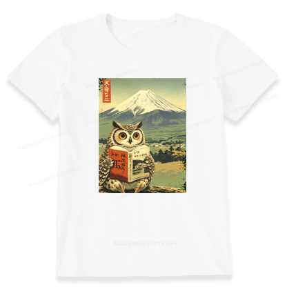 Pagewings Owl Book Bookish Unisex Classic T-shirt