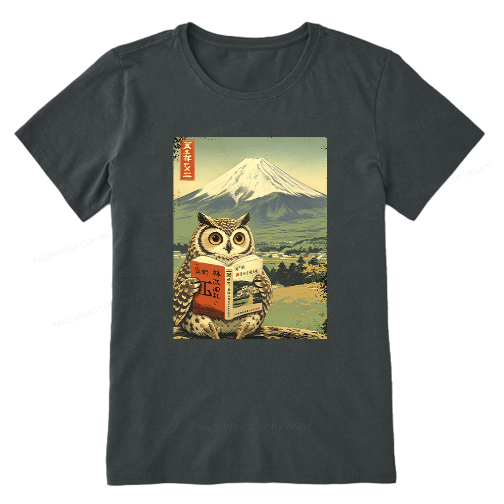 Pagewings Owl Book Bookish Unisex Classic T-shirt