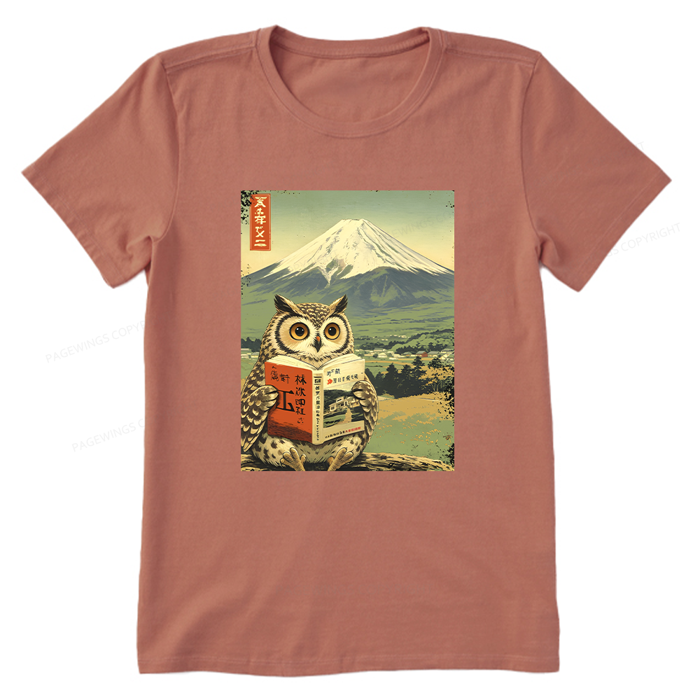 Pagewings Owl Book Bookish Unisex Classic T-shirt