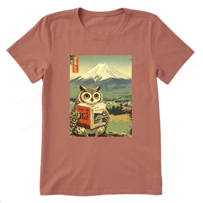 Pagewings Owl Book Bookish Unisex Classic T-shirt