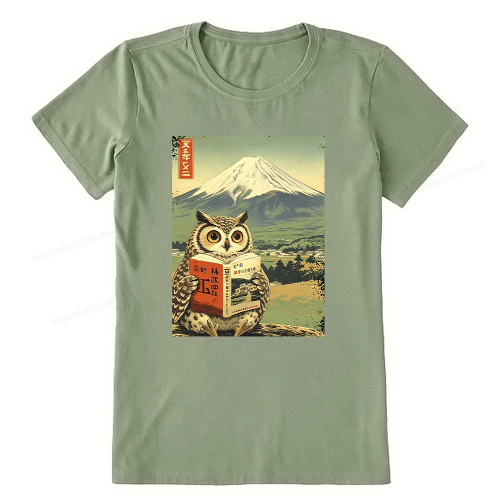 Pagewings Owl Book Bookish Unisex Classic T-shirt