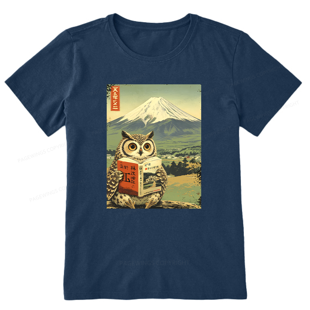 Pagewings Owl Book Bookish Unisex Classic T-shirt