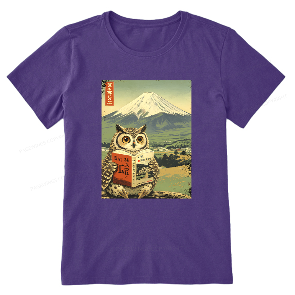 Pagewings Owl Book Bookish Unisex Classic T-shirt