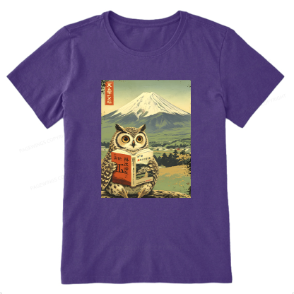 Pagewings Owl Book Bookish Unisex Classic T-shirt