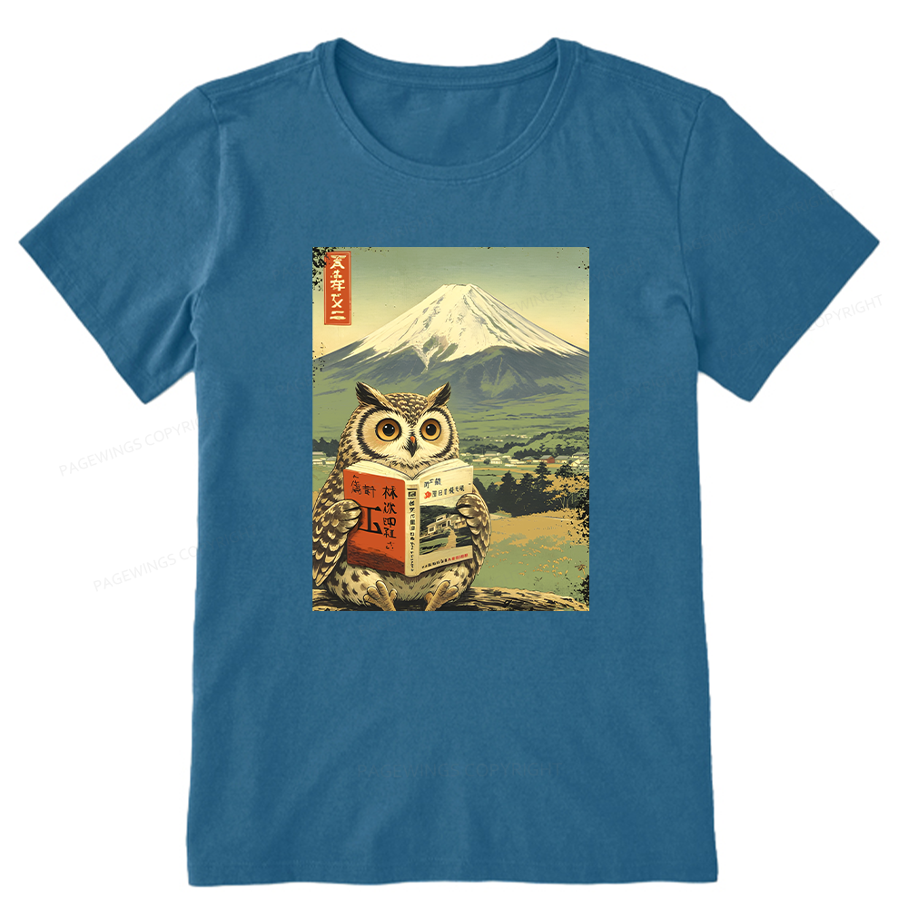 Pagewings Owl Book Bookish Unisex Classic T-shirt