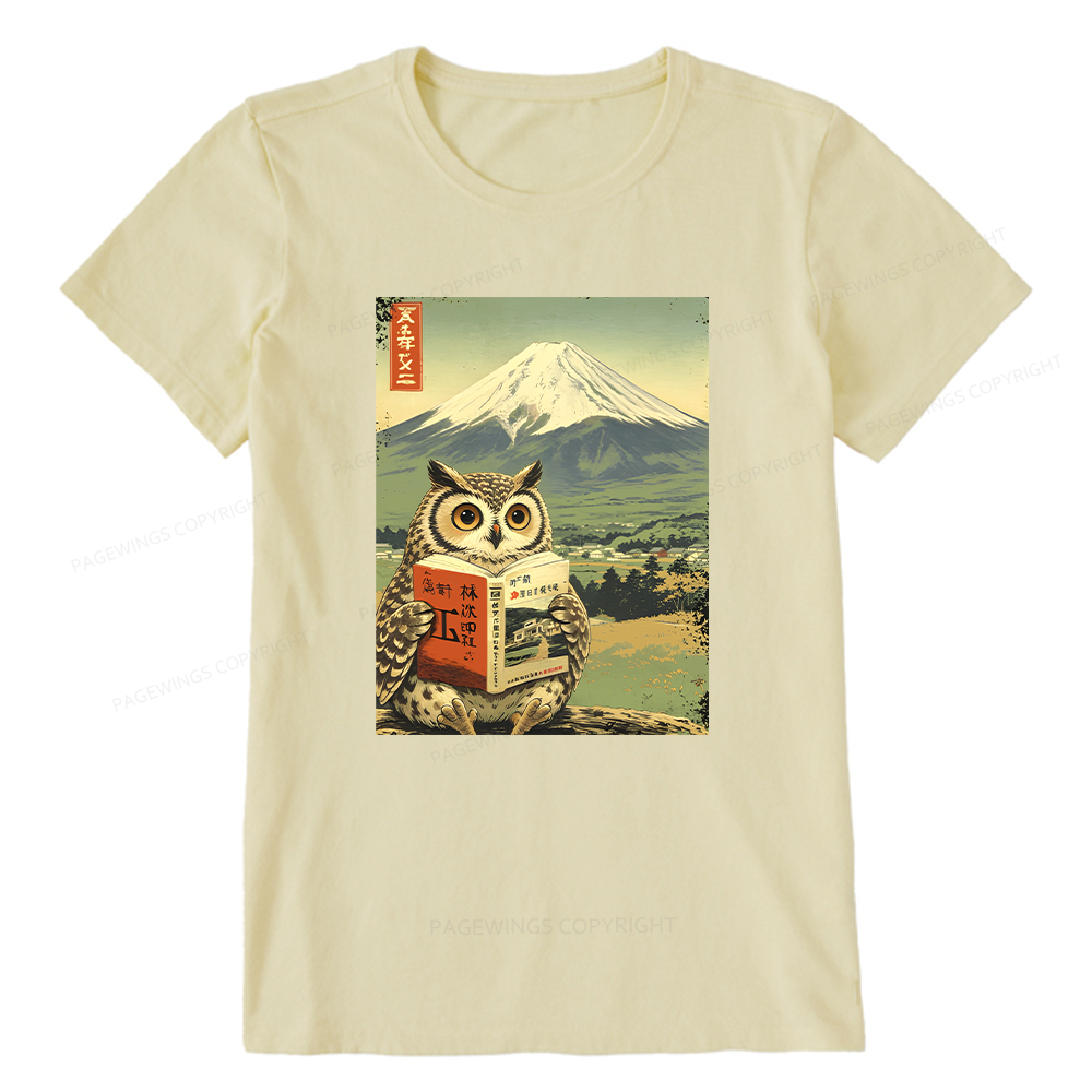 Pagewings Owl Book Bookish Unisex Classic T-shirt