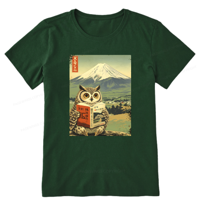 Pagewings Owl Book Bookish Unisex Classic T-shirt